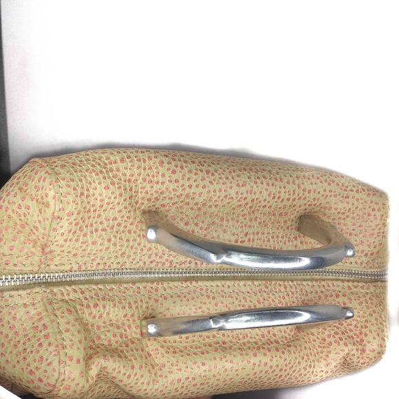 🛑SOLD🛑Latico Cream & Pink Pebble Leather Satchel - Picture 6 of 8